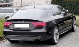 Difuzor Bara Spate cu Ornamente Evacuare Audi A5 8T Sportback Standard Non Facelift (2007-2011) S5 Design Performance AutoTuning