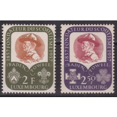 Luxemburg 1957 - Cercetasi, Baden Powell, serie neuzata
