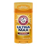 Deodorant antiperspirant, Arm &amp;amp; Hammer, UltraMax Active Sport, Control transpirație, Control miros, Prospețime, 73 g