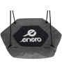 Leagan Tip Cuib Hexagonal ENERO, Cadru Otel, Reglabil 1.4-1.9m, 90x90cm, 150kg, Gri/Negru, Exterior/Interior