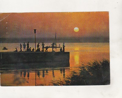 bnk cp Mamaia - Apus de soare la Siut-Ghiol - circulata foto