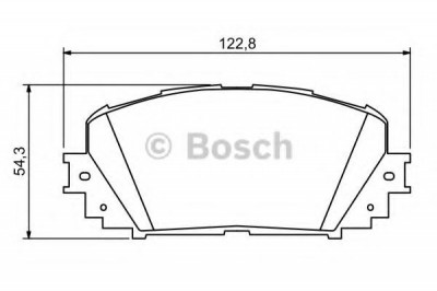 Set placute frana,frana disc TOYOTA YARIS (P13) (2010 - 2016) BOSCH 0 986 494 196 foto