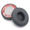 Set 2 bureți AUA® pentru casti Solo 3, Solo 2 Wireless Onr-Ear - Titanium Grey, Spuma cu memorie, Piele Ecologica Premium
