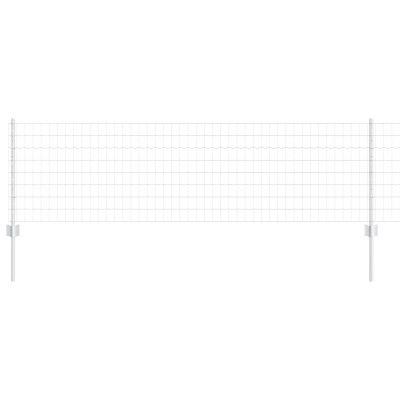 vidaXL &amp;Icirc;ngrădire cu st&amp;acirc;lpi Argintiu 0.6 x 25 m Oțel 3336188 foto