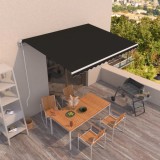 Cumpara ieftin Copertină retractabilă automat, antracit, 450x350 cm