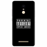 Husa silicon pentru Xiaomi Remdi Note 3, Parental Advisory