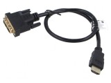 Cablu DVI-D la HDMI 0,5m negru