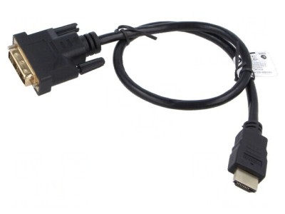 Cablu DVI-D la HDMI 0,5m negru foto