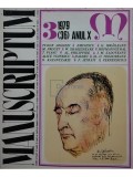 Al. Oprea - Manuscriptum 3/1979, (36) anul X (Editia: 1979)