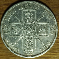 Anglia Marea Britanie -moneda argint rara- 1 florin 1887 exceptionala - Victoria