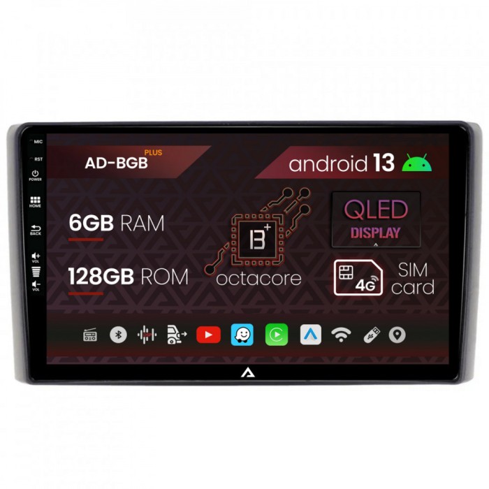 Navigatie Iveco Daily (2006-2014), Android 13, B-Octacore 6GB RAM + 128GB ROM, 9 Inch - AD-BGB9006+AD-BGRKIT361V2