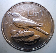 7.466 MALTA 1 LIRA 1986 foto