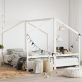 Cadru de pat pentru copii, 2x(90x190) cm, lemn masiv de pin GartenMobel Dekor, vidaXL