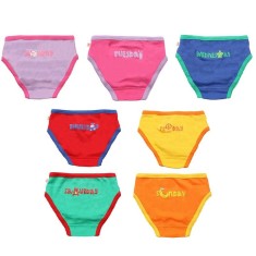 Chilotei din bumbac organic, pentru fete, Zoocchini, Zilele s&Atilde;&bdquo;&AElig;&rsquo;pt&Atilde;&bdquo;&AElig;&rsquo;m&Atilde;&fnof;&Acirc;&cent;nii, 5-6 ani - 7 buc