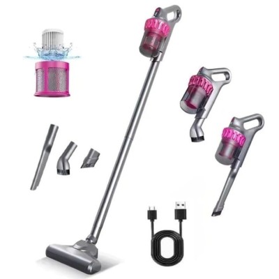 Aspirator vertical, fara fir, multifunctional, 3 viteze, putere 100 W, curatare praf eficienta, autonomie 30-45 min, cu accesorii pentru canapele si s foto
