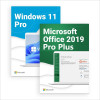Windows 11 Pro + Office 2019. DVD nou, sigilat. Licenta originala, pe viata