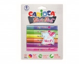 Vopsea Pentru Textile, Rezistanta La Spalare, 6 Culori/blister, Carioca Fabric Paint - Neon