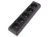 Conector AC Mamă Spliter 2P Negru 250V 16A