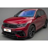 Tiguan MK2 Facelift R-Line Spoiler Fata Negru Pian Vidat / 2020-2024