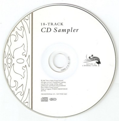 CD 18-Track CD Sampler, original foto