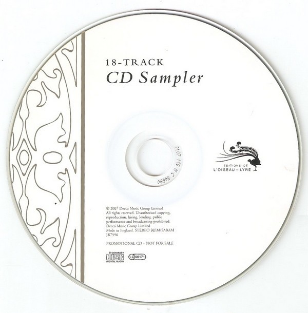 CD 18-Track CD Sampler, original