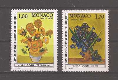 Monaco1978 - Expoziție de flori la 125 ani de la nașterea lui Van Gogh, MNH foto