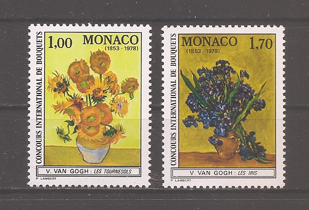 Monaco1978 - Expoziție de flori la 125 ani de la nașterea lui Van Gogh, MNH