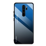 Husa XIAOMI Redmi Note 8 Pro - Ombre Glass (Bleumarin/Negru)