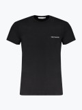 Tricou barbati din bumbac cu imprimeu cu logo, Negru (Marime: XL)