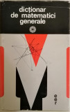 Dictionar de matematici generale, Vasile Bobancu, 1974