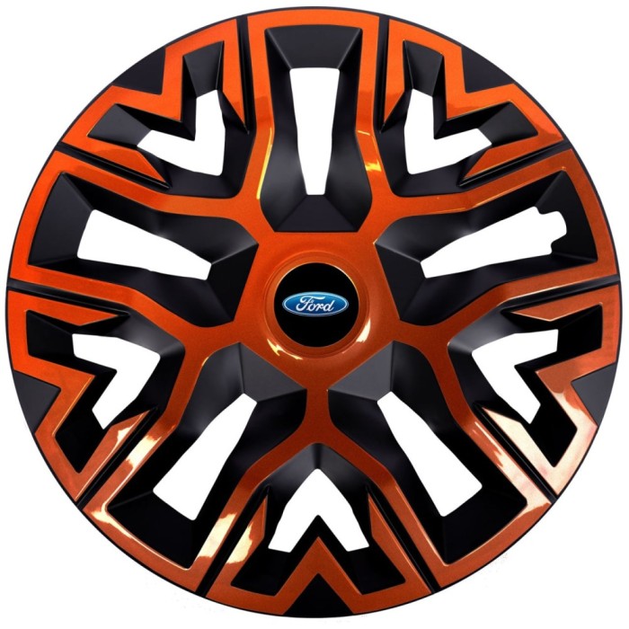 Set 4 Capace Roti 15 inchi (R15) Best Cupru-Negru, Compatibile Cu Ford