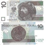 POLONIA 10 ZLOTI 2016 UNC P-183b Bancnota Necirculata Colectie Numismatica Zlotych