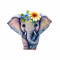 Sticker decorativ Elefant, Multicolor, 61 cm, 5736ST
