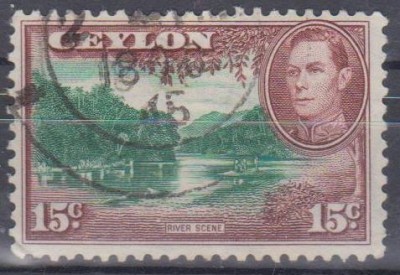 CEYLON, 1938, stampilat (G1) foto