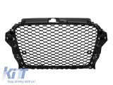 Grilaj tip RS3 cu lac negru, potrivit pentru Audi A3 2013-2016 cu PDC Performance AutoTuning