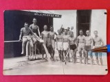 Foto veche fotbal-Jucatori Gloria Arad (1937) la Baile Moneasa ARAD
