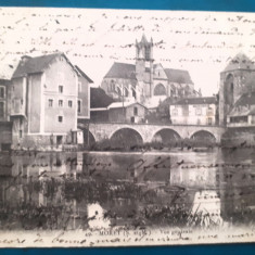 carte Postala Franta 1903 Moret vedere generala arhitectura