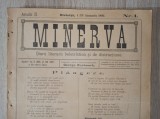 Minerva ,diaru literaru beletristicu si de distractiune , ANUL 2* 1892, BISTRITA* GEORGE COSBUC