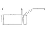 Radiator Incalzire BMW Seria 7 E23, 10.1976-05.1986, 728i, 732i/733i, 735i, 745i, benzina, aluminiu brazat/aluminiu, 277x145x32 mm,, Rapid