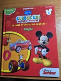 carte pentru copii - clubul lui mickey mouse - culorile - rosu - din anul 2013