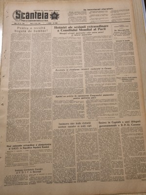 scanteia 8 iulie 1952-ssedinta comitetului regional cluj,razboiul din coreea foto