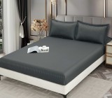 Cumpara ieftin Husa Pat Elastic Damasc 3 Piese 180x200cm + 2 Fete Perna 50x75cm