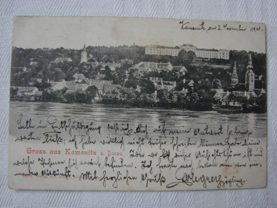 Carte postala anul 1900 - KAMENITZ sau actualul Sremska Kamenica, din Serbia foto