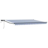 vidaXL Marchiză retractabilă manuală cu led-uri 5 x 3 m 3419493