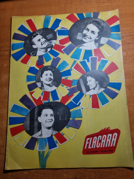 revista flacara 25 iulie 1959-art. si foto universitatea hunedoara