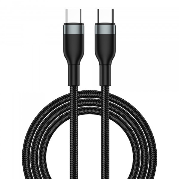 Cablu Date si Incarcare USB-C - USB-C WiWu Wi-C017, 100W, 1.2m, Negru