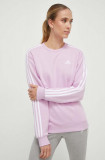 adidas bluza femei, culoarea roz, cu imprimeu