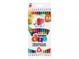 Set 12 creioane colorate cu capat dublu, 24 culori