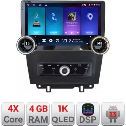 Navigatie Ford Mustang 2009-2014 Edotec 4+64 10.5 inch Incell 1K android Wifi 5Ghz gps internet CarStore Technology