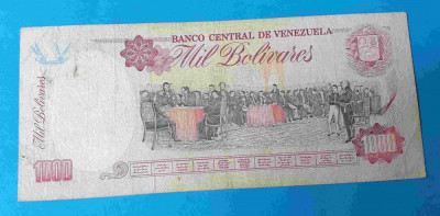 Venezuela - 1000 Bolivares 1994 - bancnota in stare buna foto